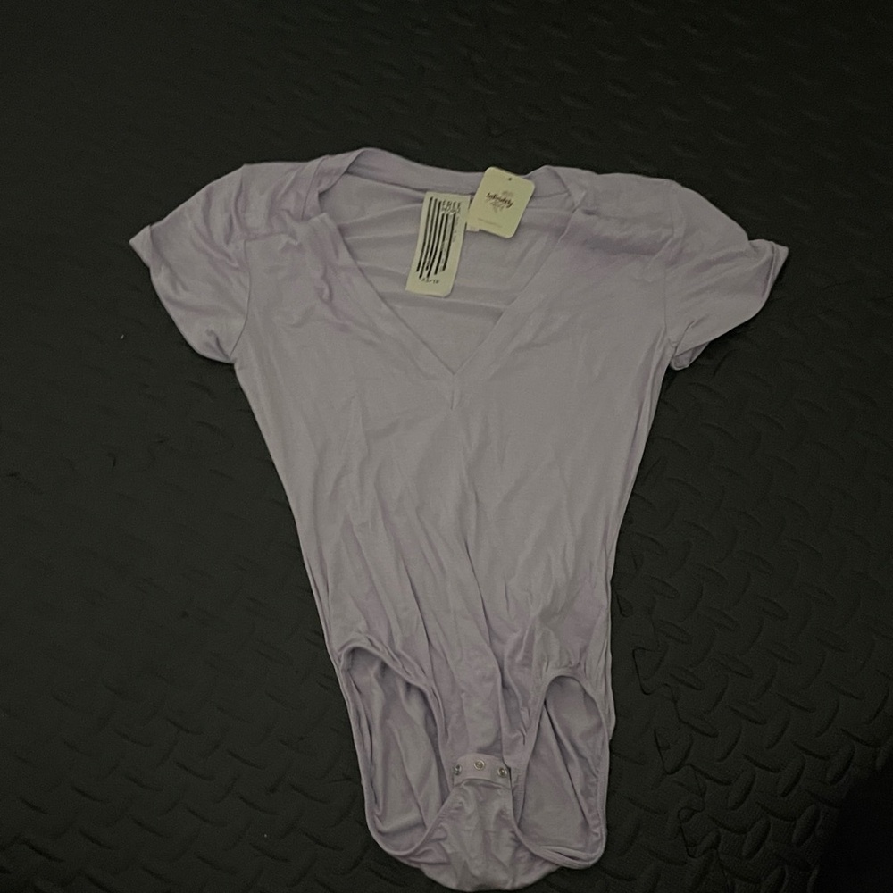Lilac V-Neck Bodysuit